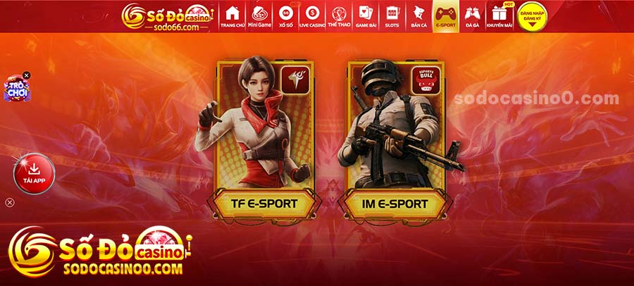 Tham gia cược thể thao điện tử Esports SODO Casino