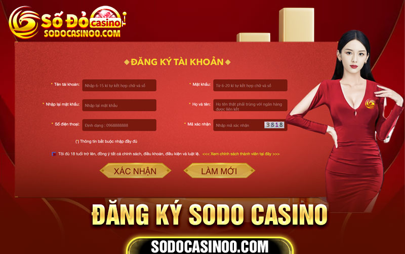 Đăng ký SODO Casino - Tạo tài khoản nhà cái SODO Cá